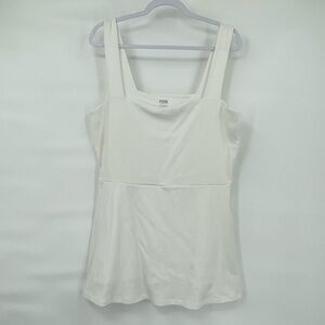 PINK VIctoria's Secret NWT white ribbed romper dress